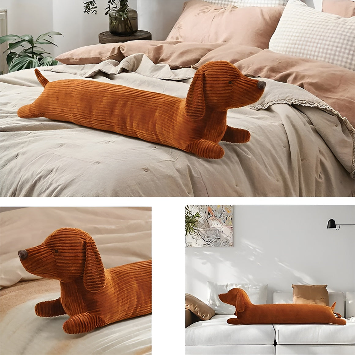 Plüsch Ergonomisches Dackelkissen – DaxiRest