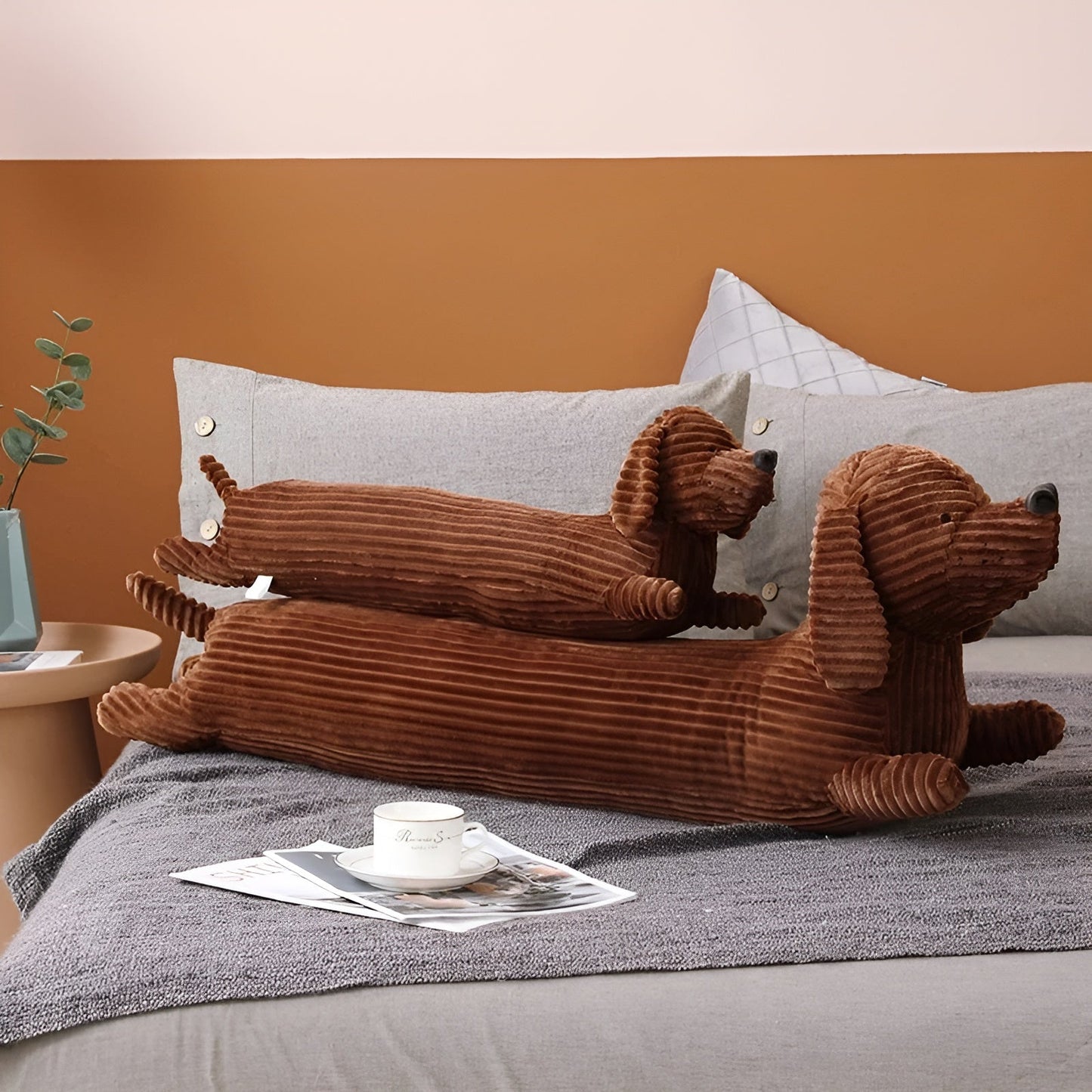 Plüsch Ergonomisches Dackelkissen – DaxiRest