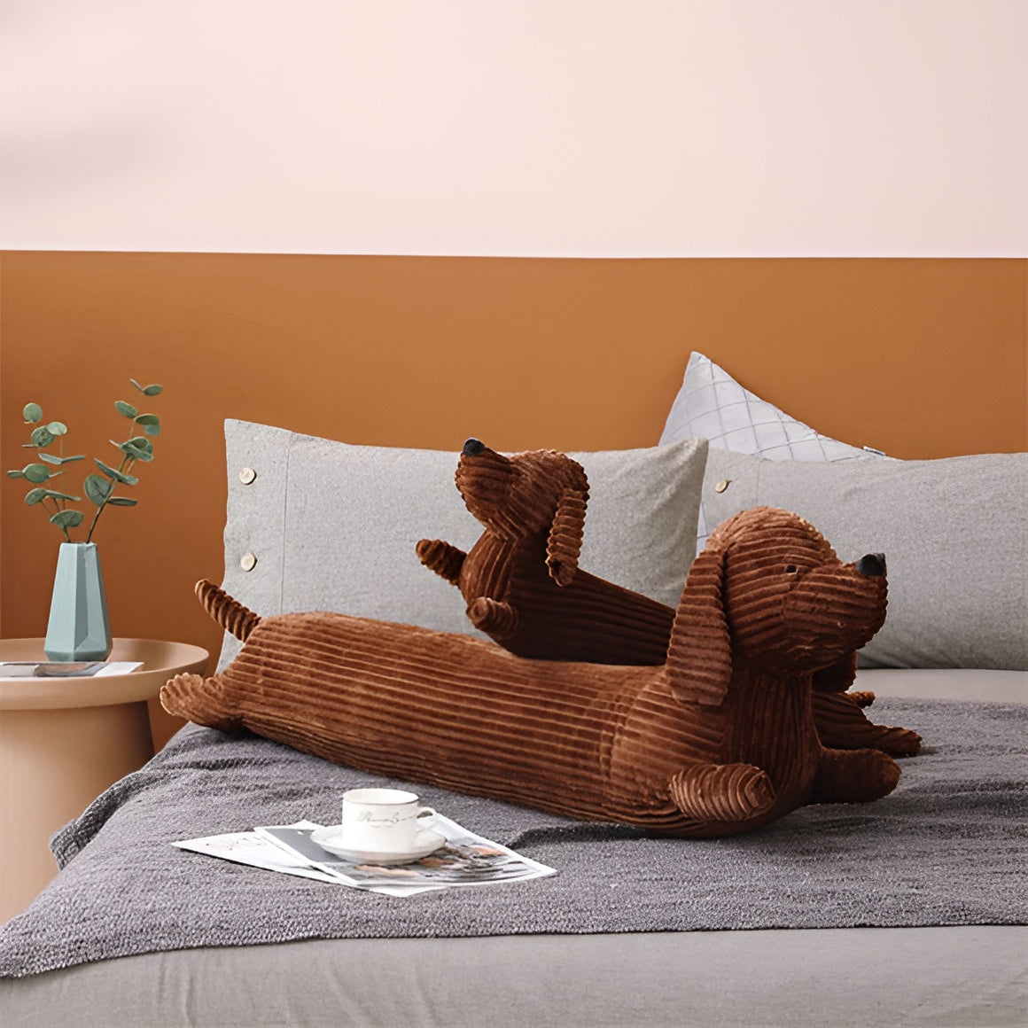 Plüsch Ergonomisches Dackelkissen – DaxiRest