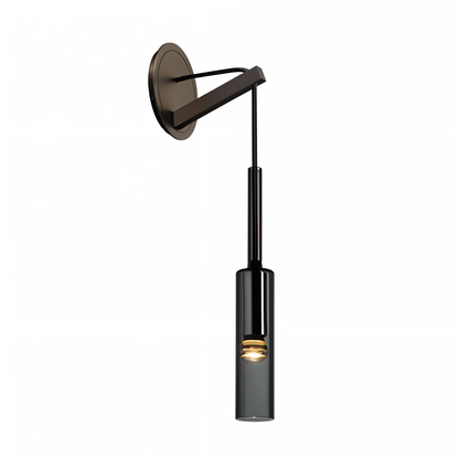 Minimale Wandleuchte mit Rauchglas – Orvane