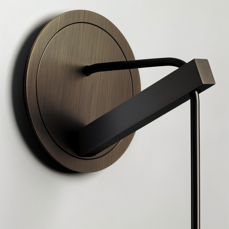 Minimale Wandleuchte mit Rauchglas – Orvane