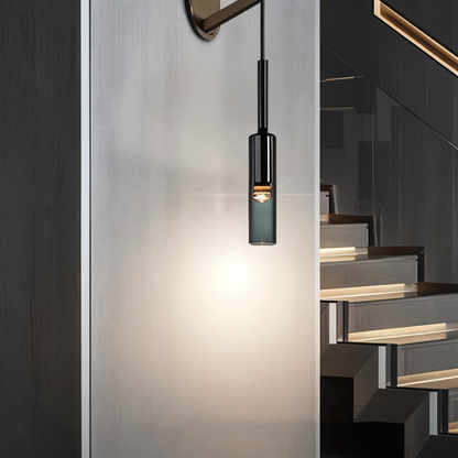 Minimale Wandleuchte mit Rauchglas – Orvane