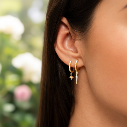 Hoop-Ohrringe Mit Zirkonia - StarGold 