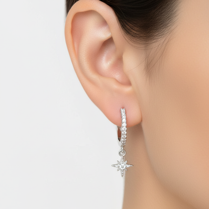 Hoop-Ohrringe Mit Zirkonia - StarGold 