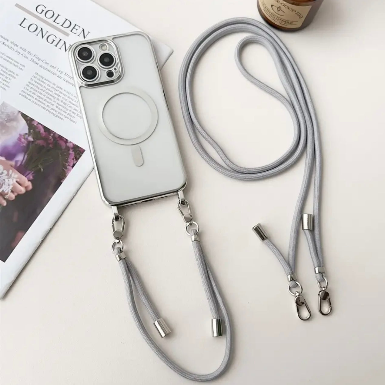 MagSafe-Umhängehülle für iPhone mit Tragegurt – Halo (1+1 GRATIS)