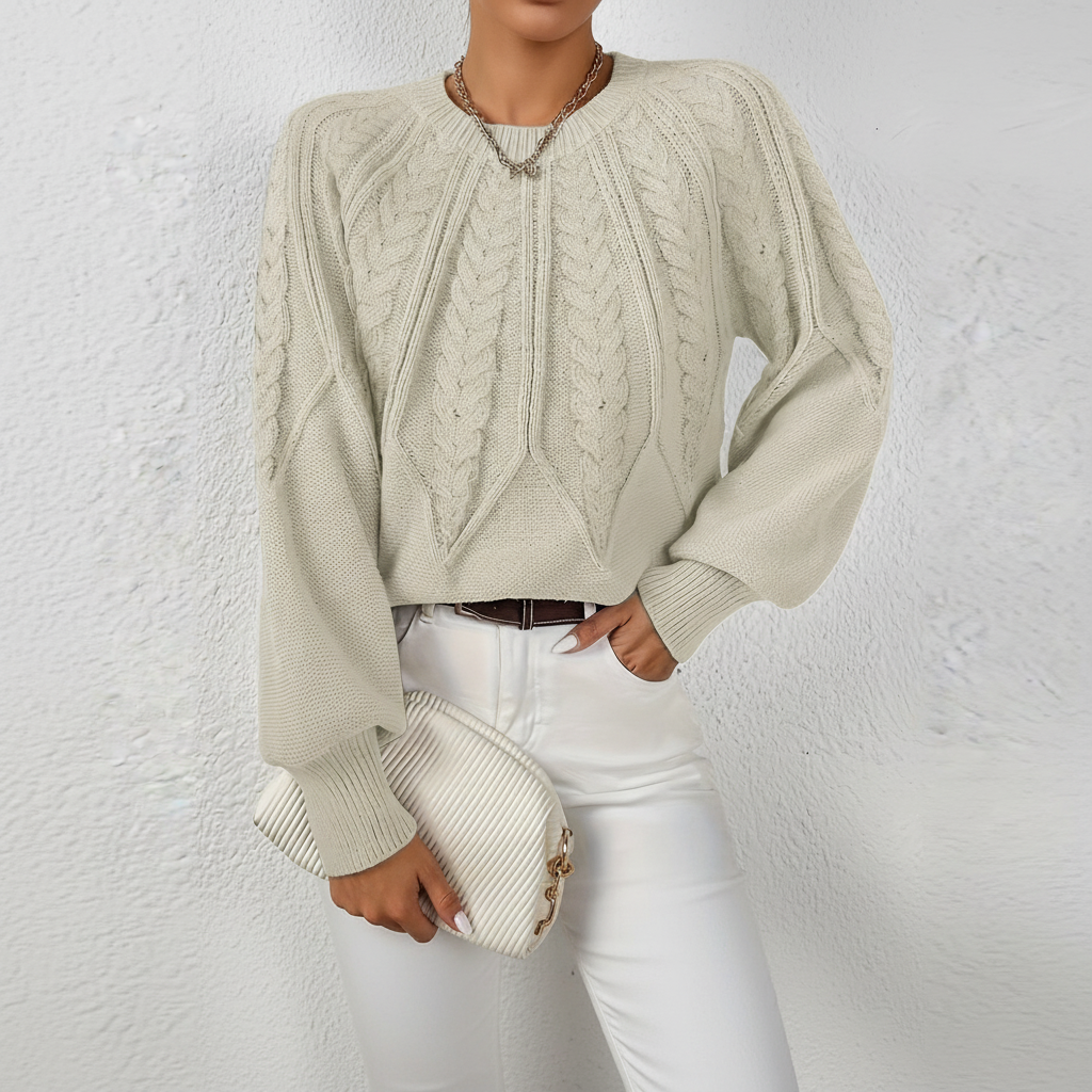 Kabelstrickpullover - Karin