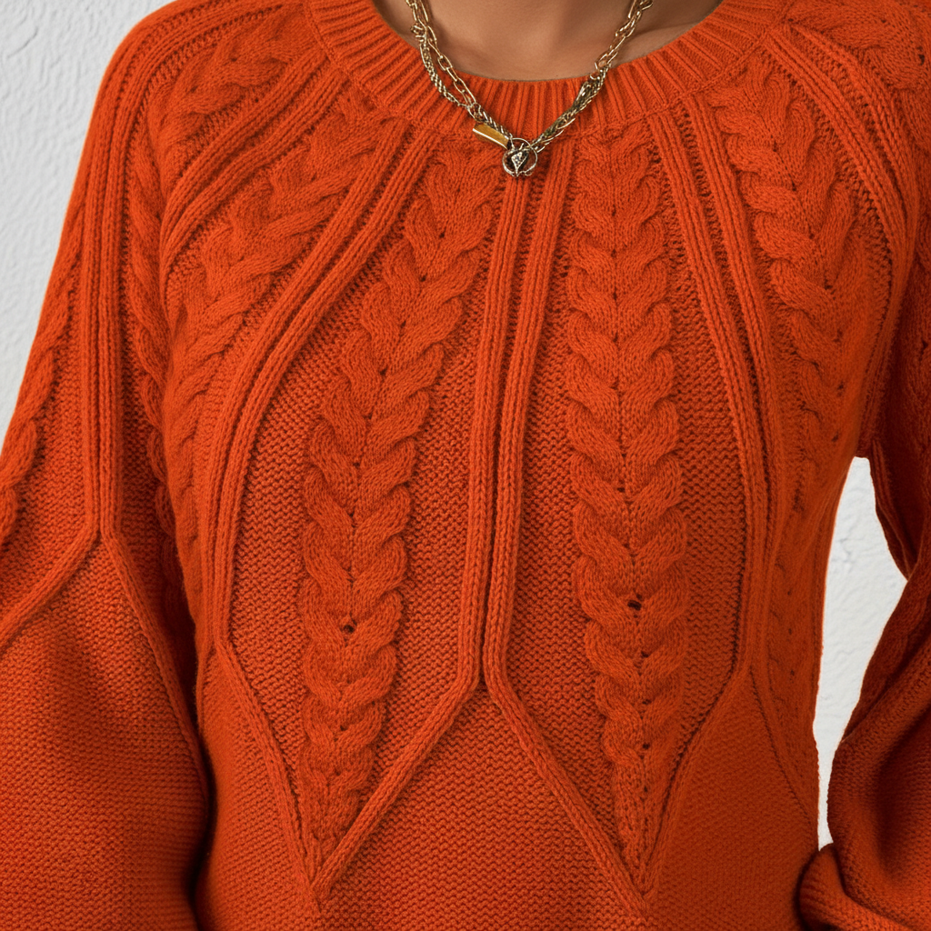 Kabelstrickpullover - Karin