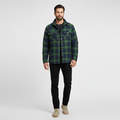 Kariertes Flanell Jacke Für Herren - Karl