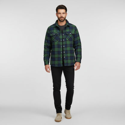 Kariertes Flanell Jacke Für Herren - Karl