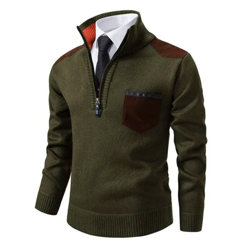 Kaschmirpullover Mit Reißverschluss -  Emil