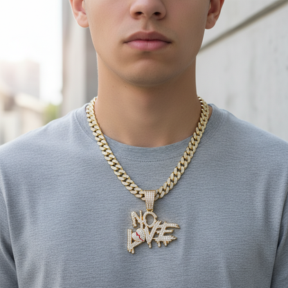 Kette Mit Anhänger - HipHopGlow 