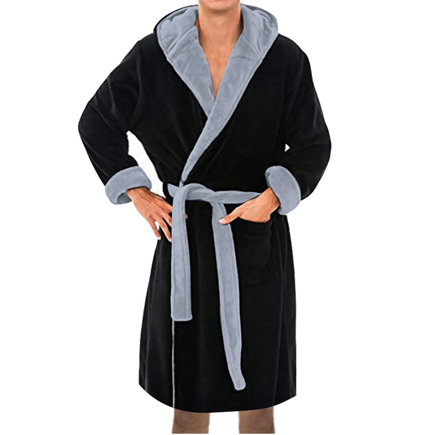 Kimono-Style Belted Bath Robe - Mario