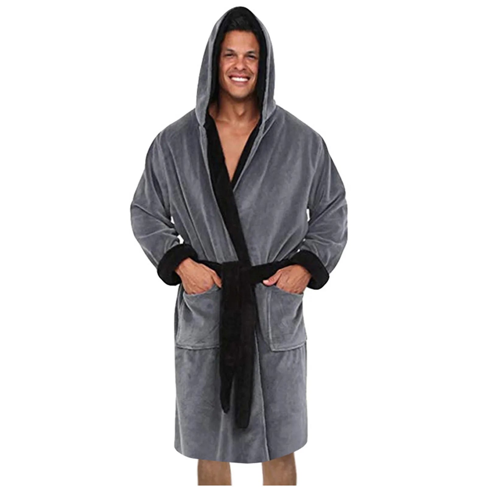 Kimono-Style Belted Bath Robe - Mario