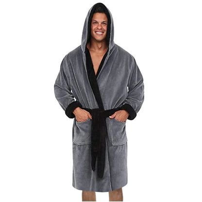 Kimono-Style Belted Bath Robe - Mario