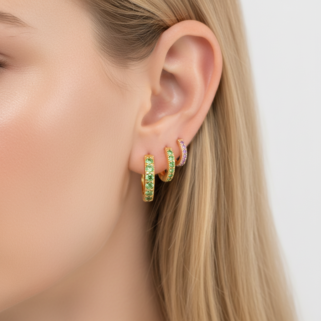 Klassische Creolen - GleamHoops 