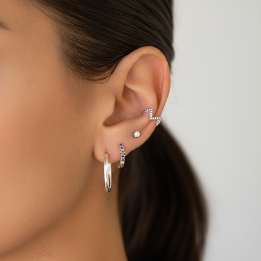 Klassische Creolen Aus Silber - StyleHoop 