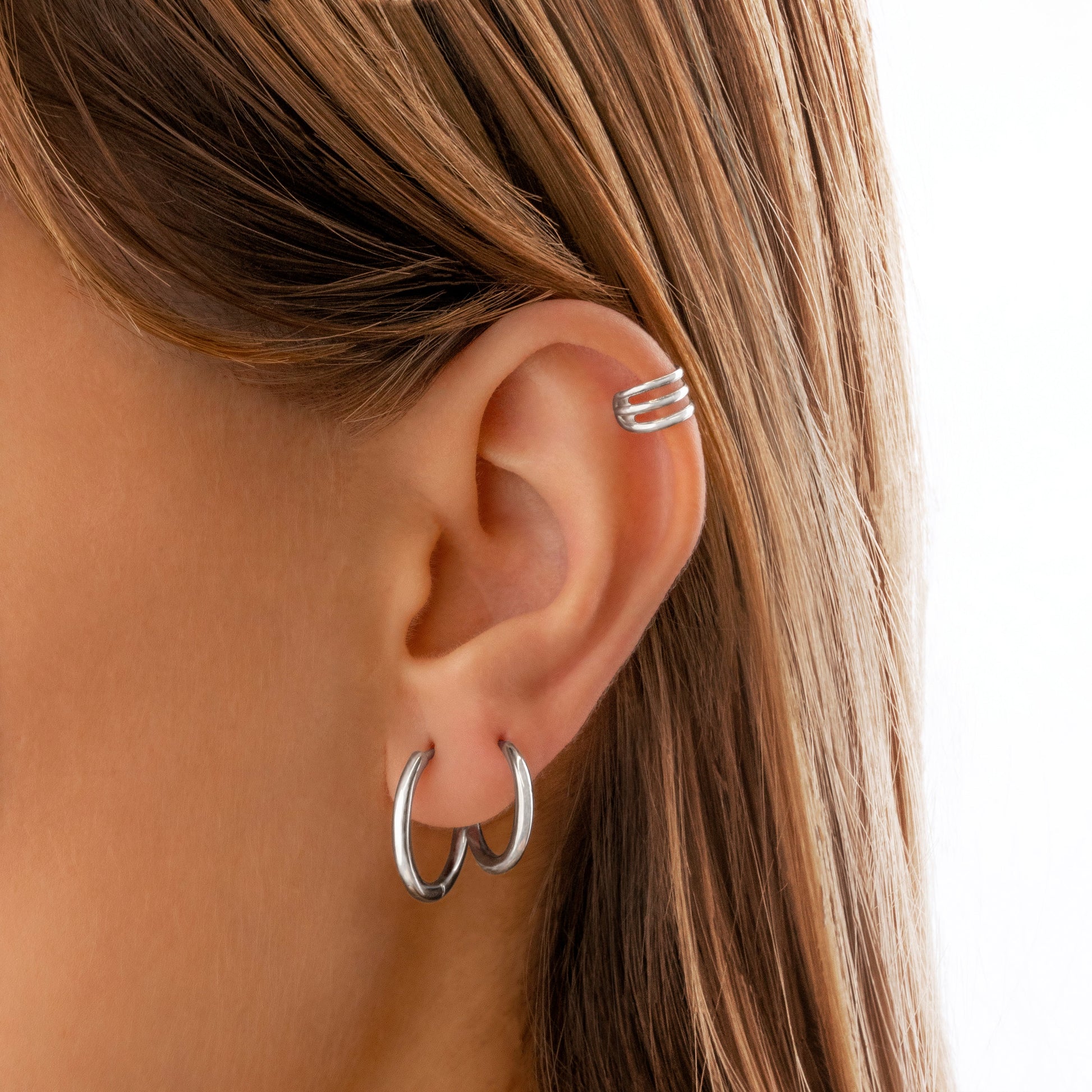 Klassische Creolen Aus Silber - StyleHoop 