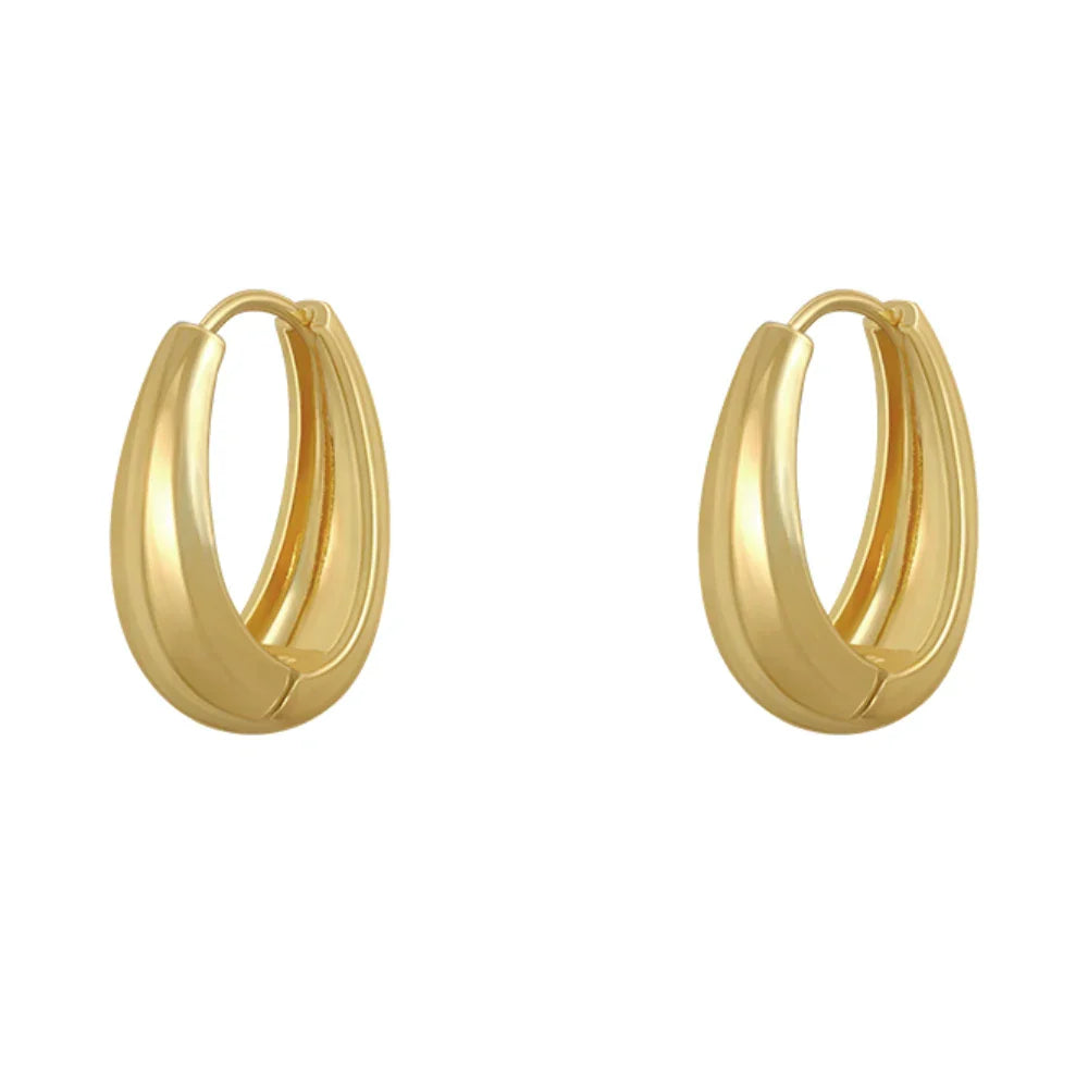Klassische Goldohrringe - GleamRings 