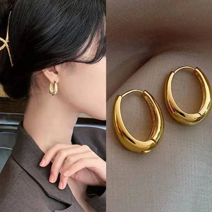 Klassische Goldohrringe - GleamRings 