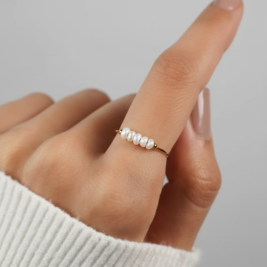 Klassischer Perlenring - PearlinaRing 