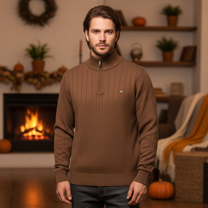 Klassischer Pullover Mit Reißverschluss - Finn