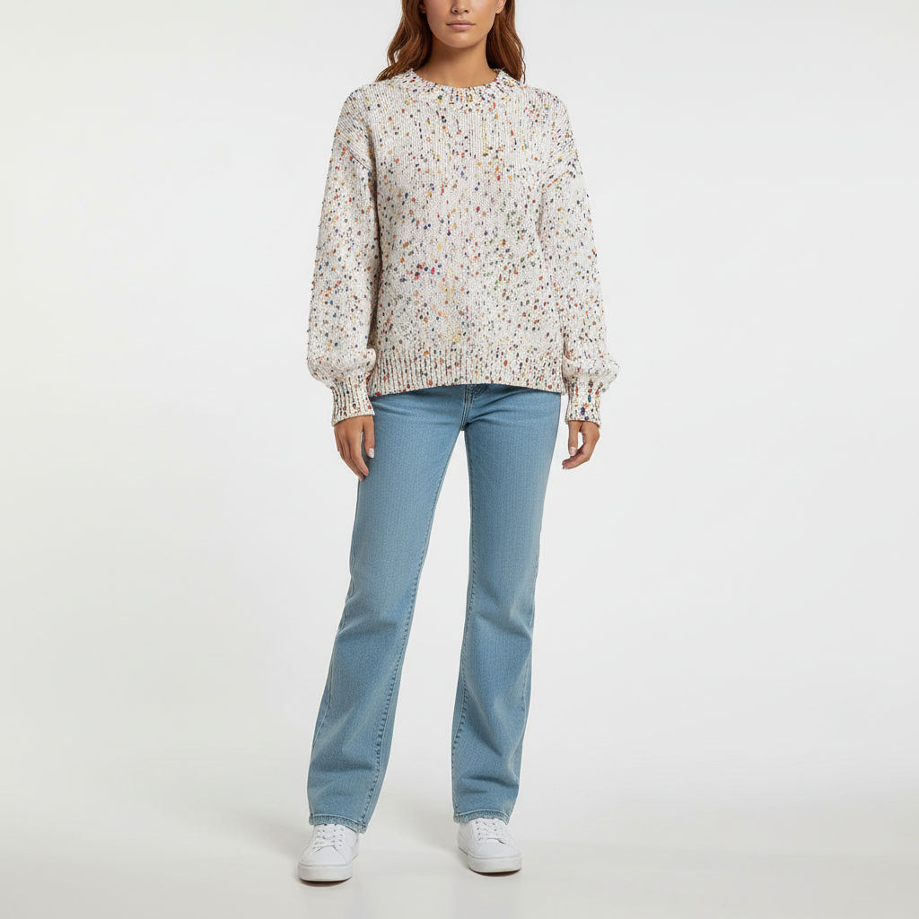 Klassischer Rundhals-Pullover - Martina