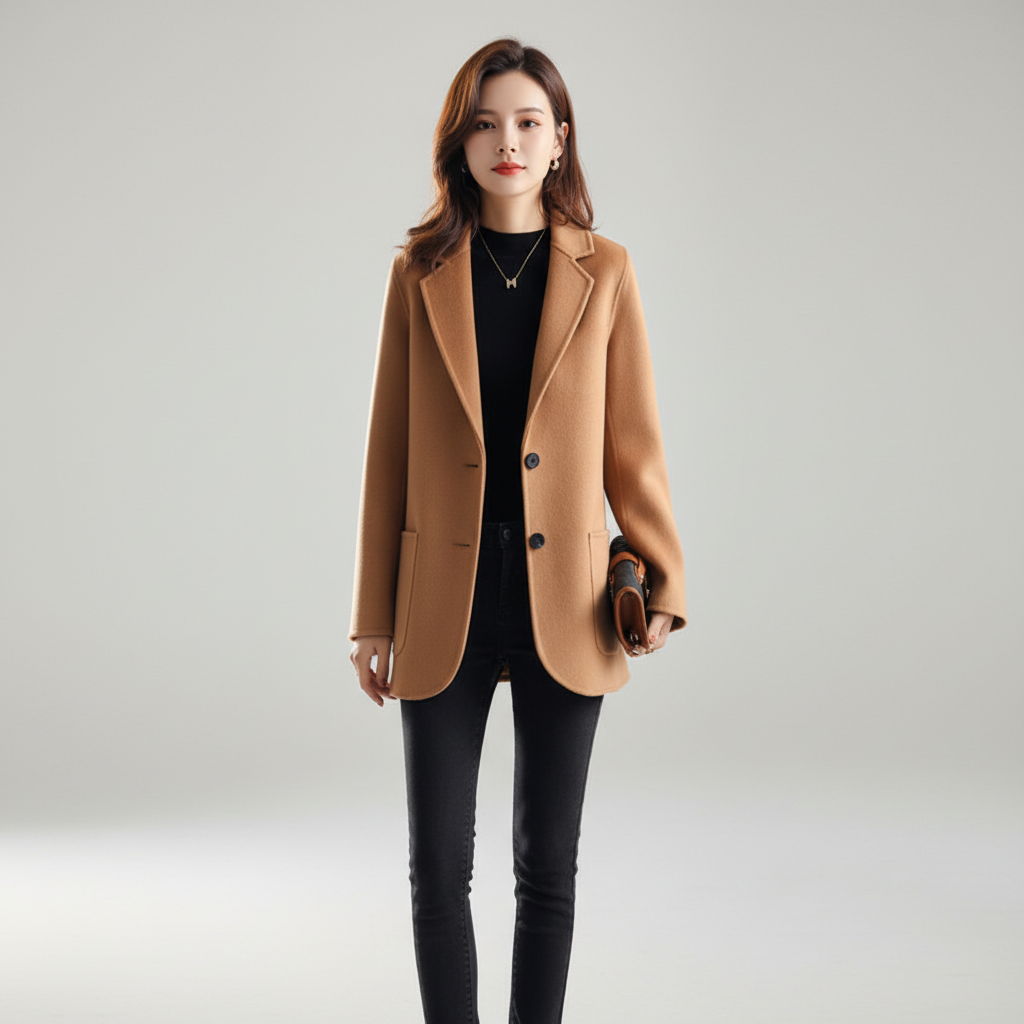 Klassischer Tweedmantel - Susanne