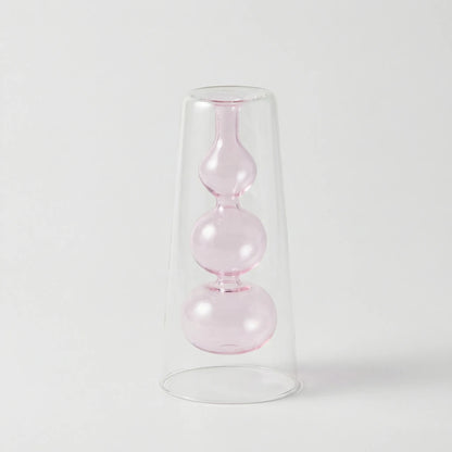 Kleurrijke Noordse Glazen Vaas In Sculptuurvorm - Lumivase