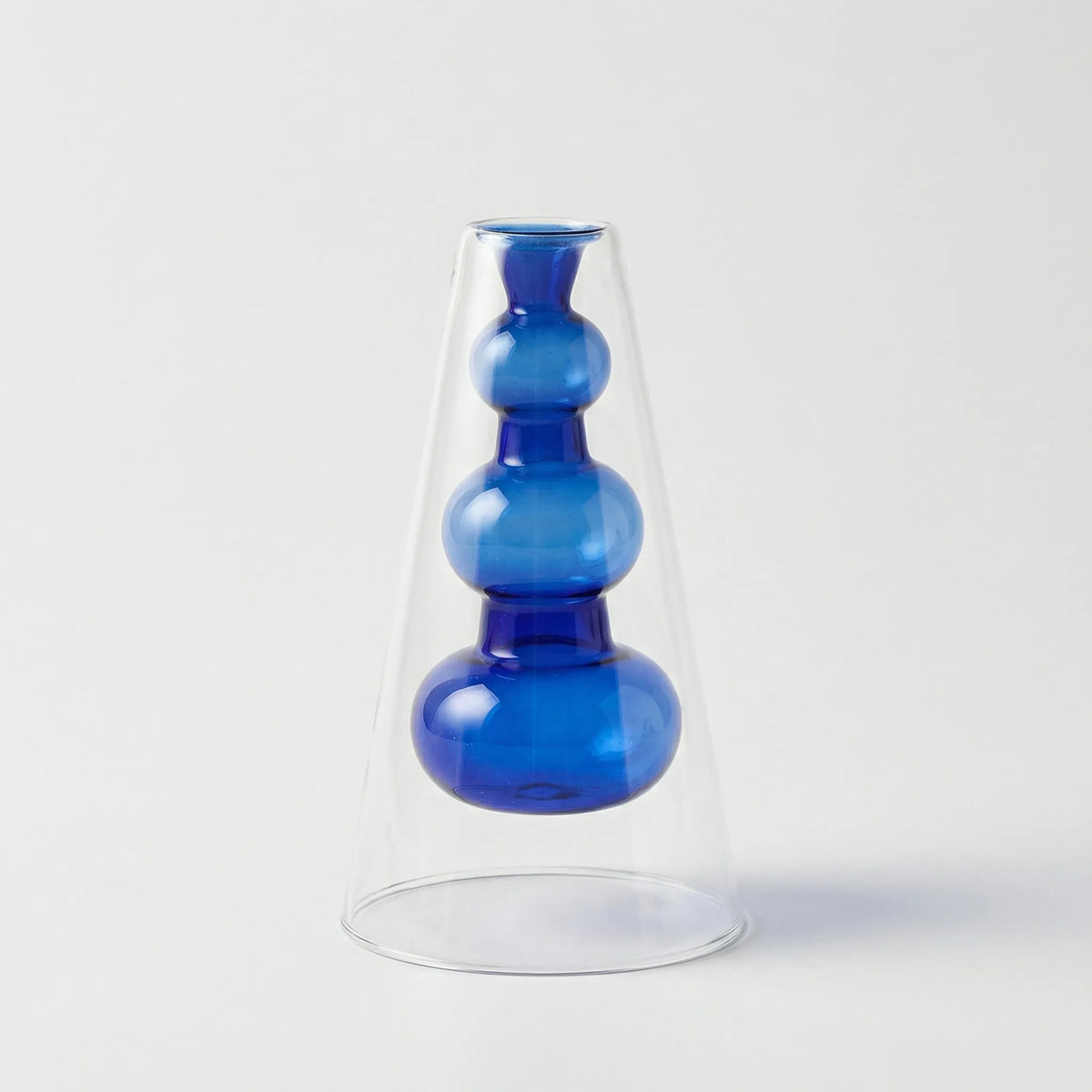 Kleurrijke Noordse Glazen Vaas In Sculptuurvorm - Lumivase