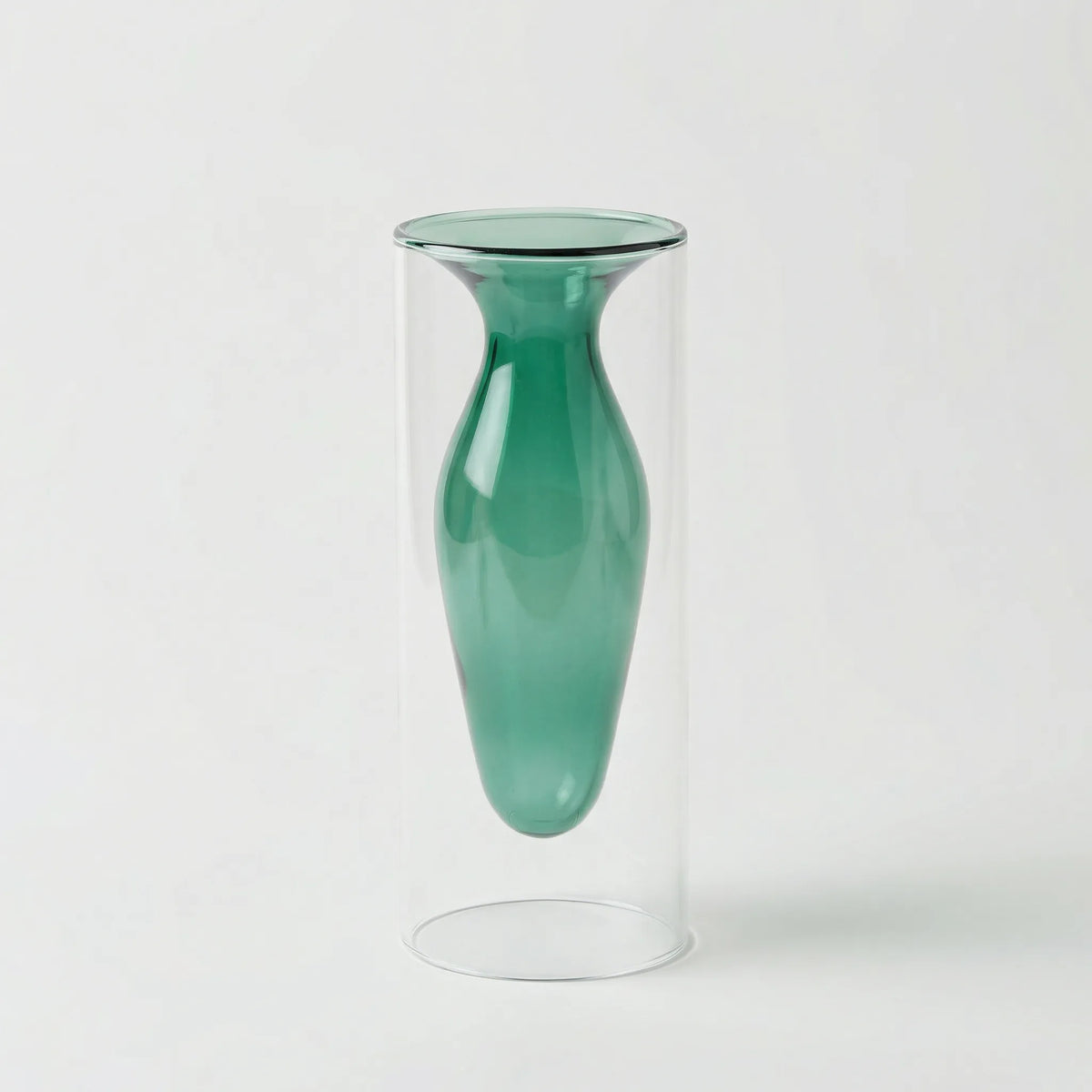 Kleurrijke Noordse Glazen Vaas In Sculptuurvorm - Lumivase
