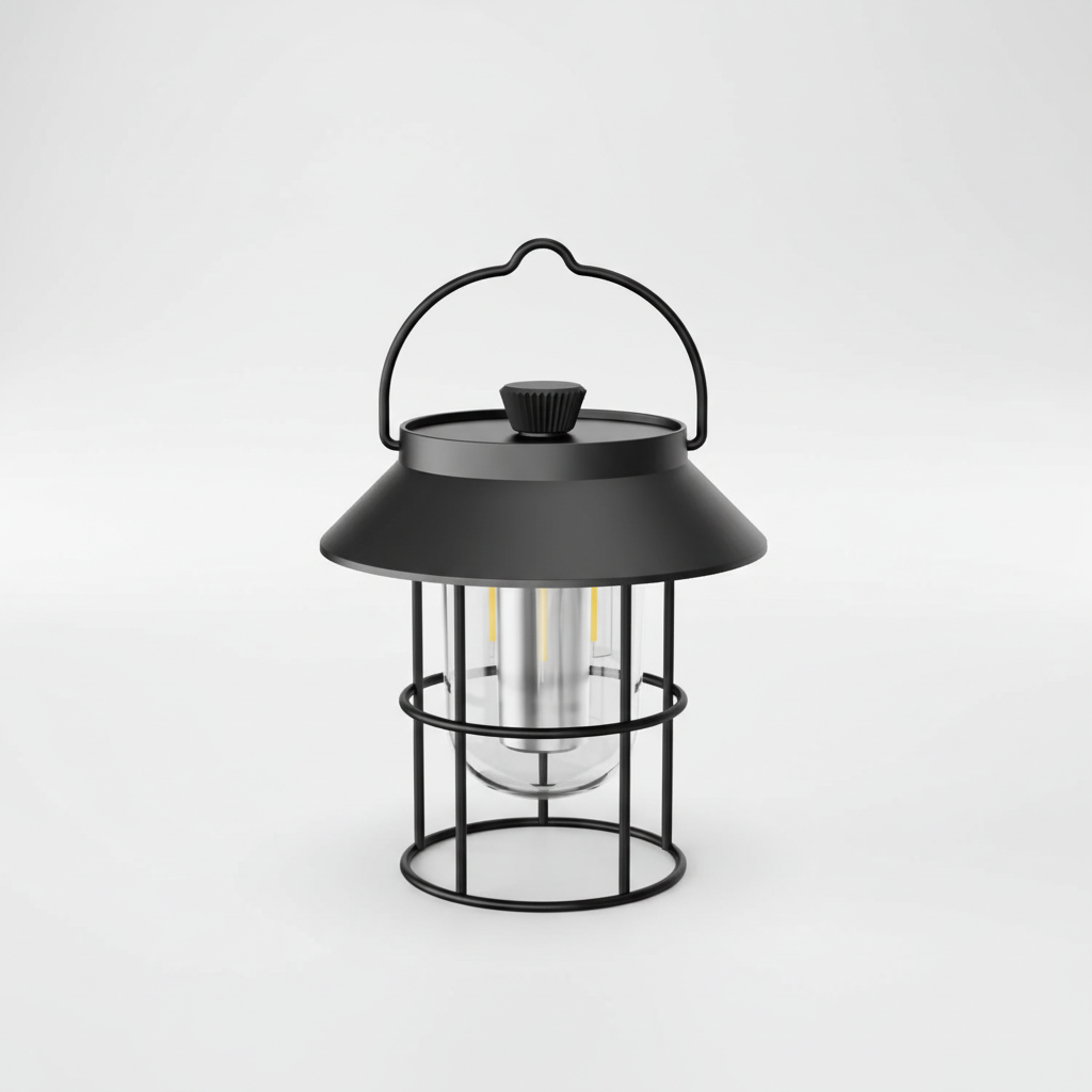 Kompakte Retro Campinglampe - CampAura