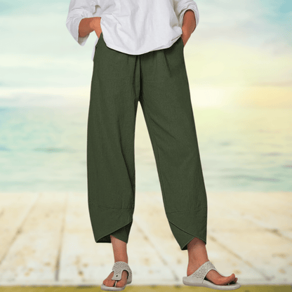 Leichte Baumwollhose mit Elastischem Bund – Mila