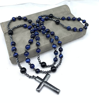 Kreuz-Rosenkranz-Halskette - PowerNecklace 