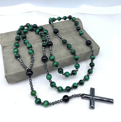 Kreuz-Rosenkranz-Halskette - PowerNecklace 