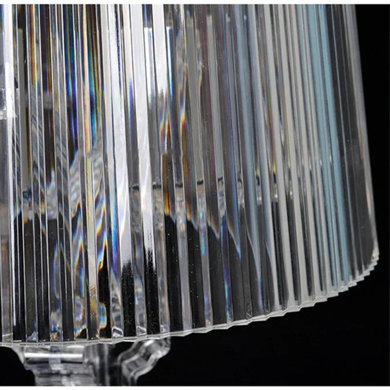 Klarer Acryl-Lampenschirm, modern, transparent, für Wohnzimmer, Schlafzimmer, stilvoll.