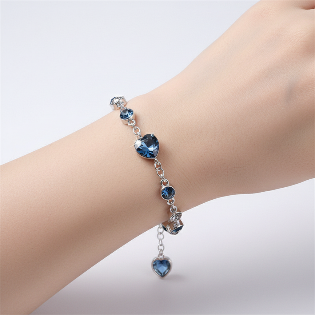 Kristallarmband Mit Herz - OceanHeart 