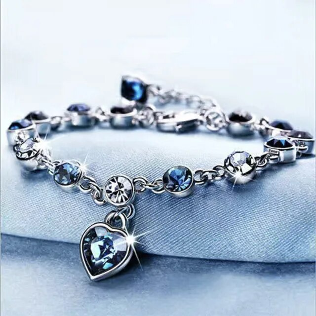 Kristallarmband Mit Herz - OceanHeart 