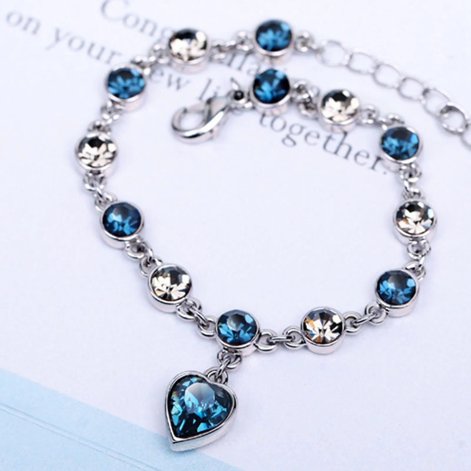 Kristallarmband Mit Herz - OceanHeart 