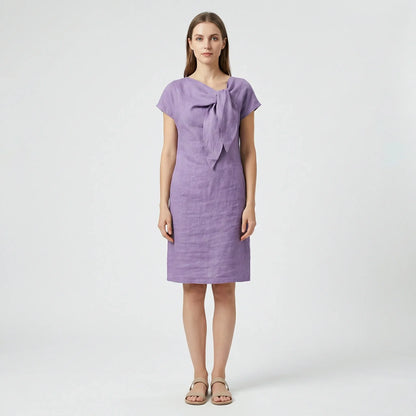 Kurzärmliges Kleid Mit Schleifendetail - Traci