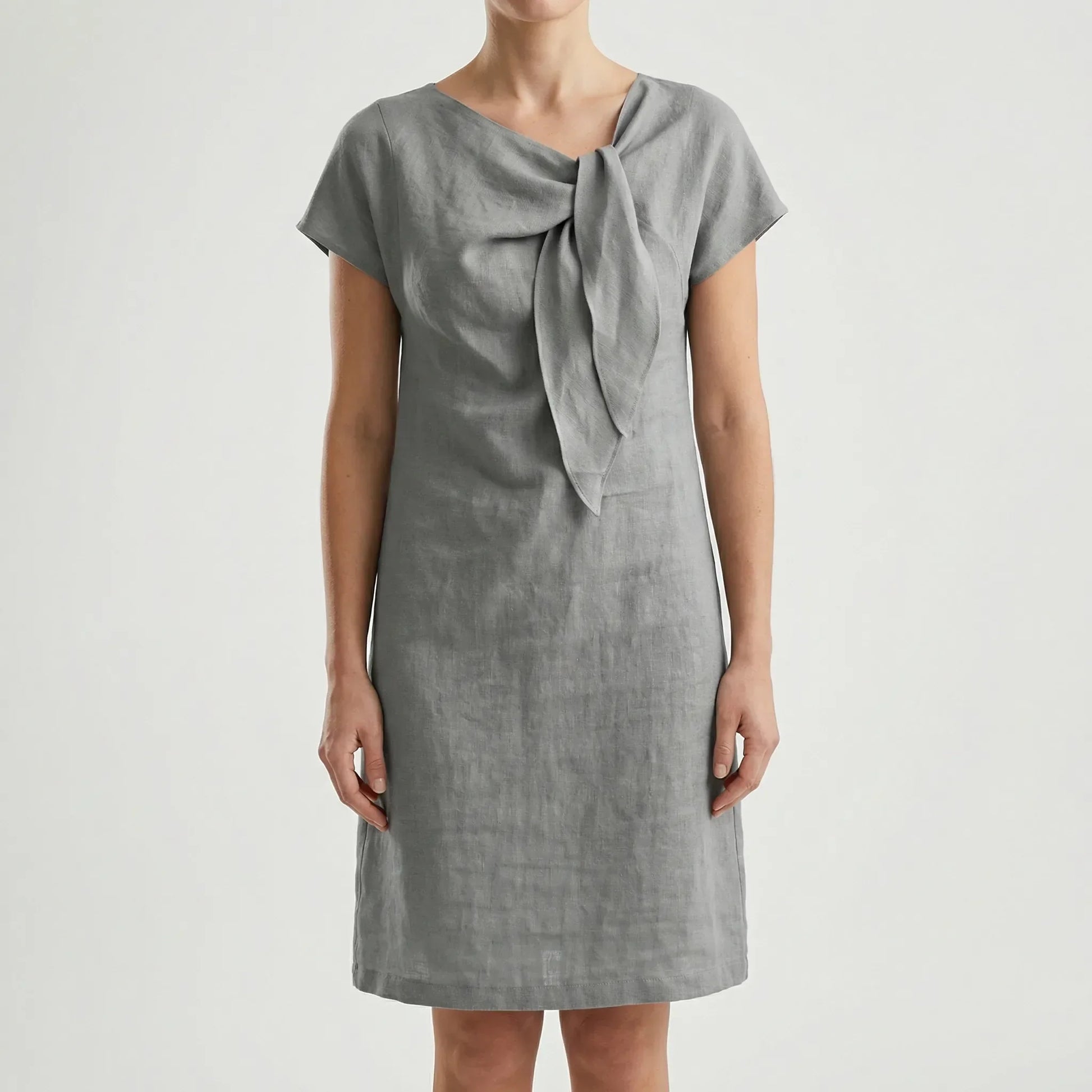 Kurzärmliges Kleid Mit Schleifendetail - Traci
