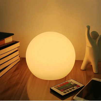 Rechargeable LED Orb Lamp with 16 Colors and Remote Control 1