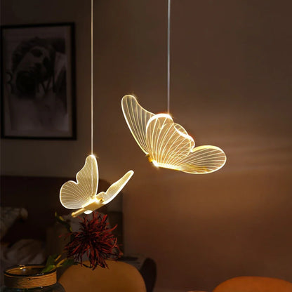 LED Schmetterling Hängeleuchte - Glowflutter