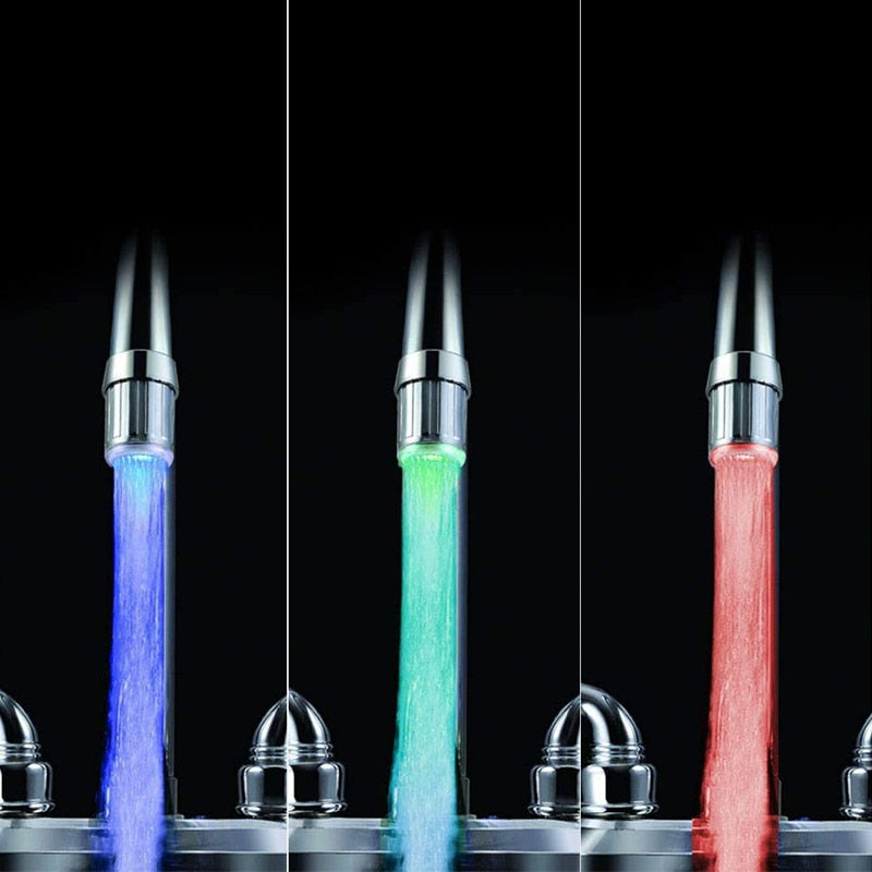 LED Wasserhahnaufsatz Chrom - AquaLume