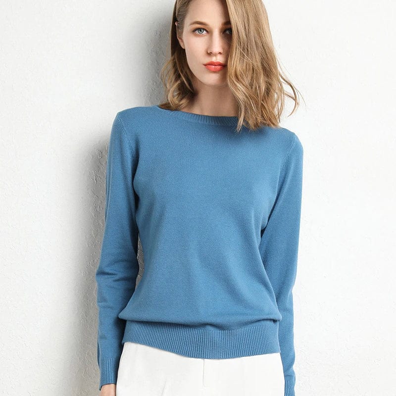 Langarm-Pullover Mit Rundhalsausschnitt - Katrin