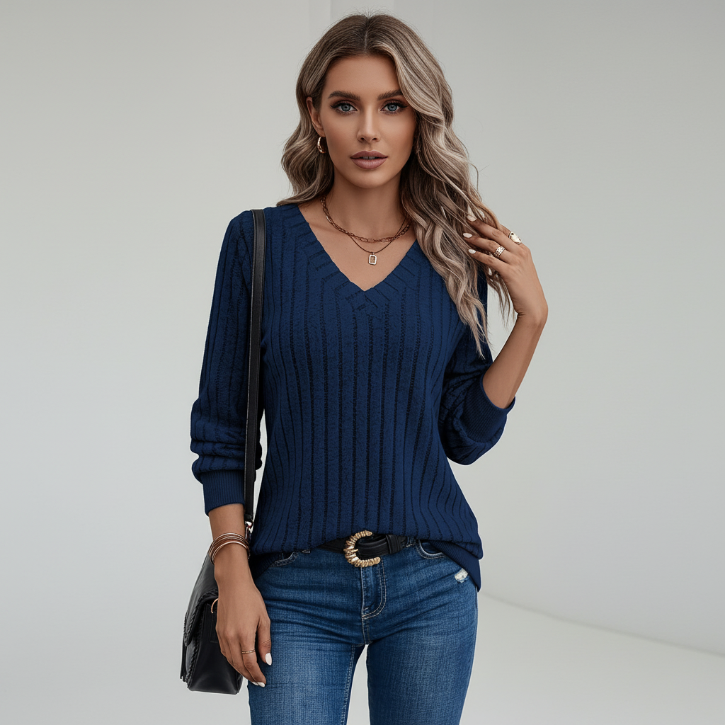 Langärmliger Strickpullover -  Liane