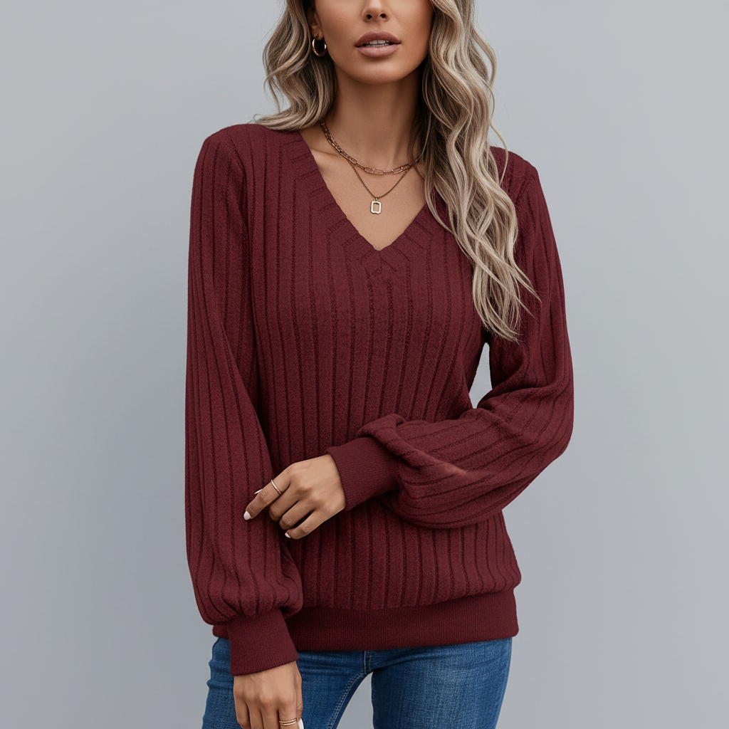 Langärmliger Strickpullover -  Liane