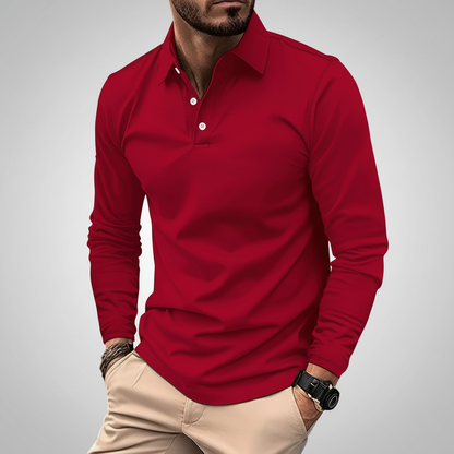 Langärmliges Poloshirt - Vincent