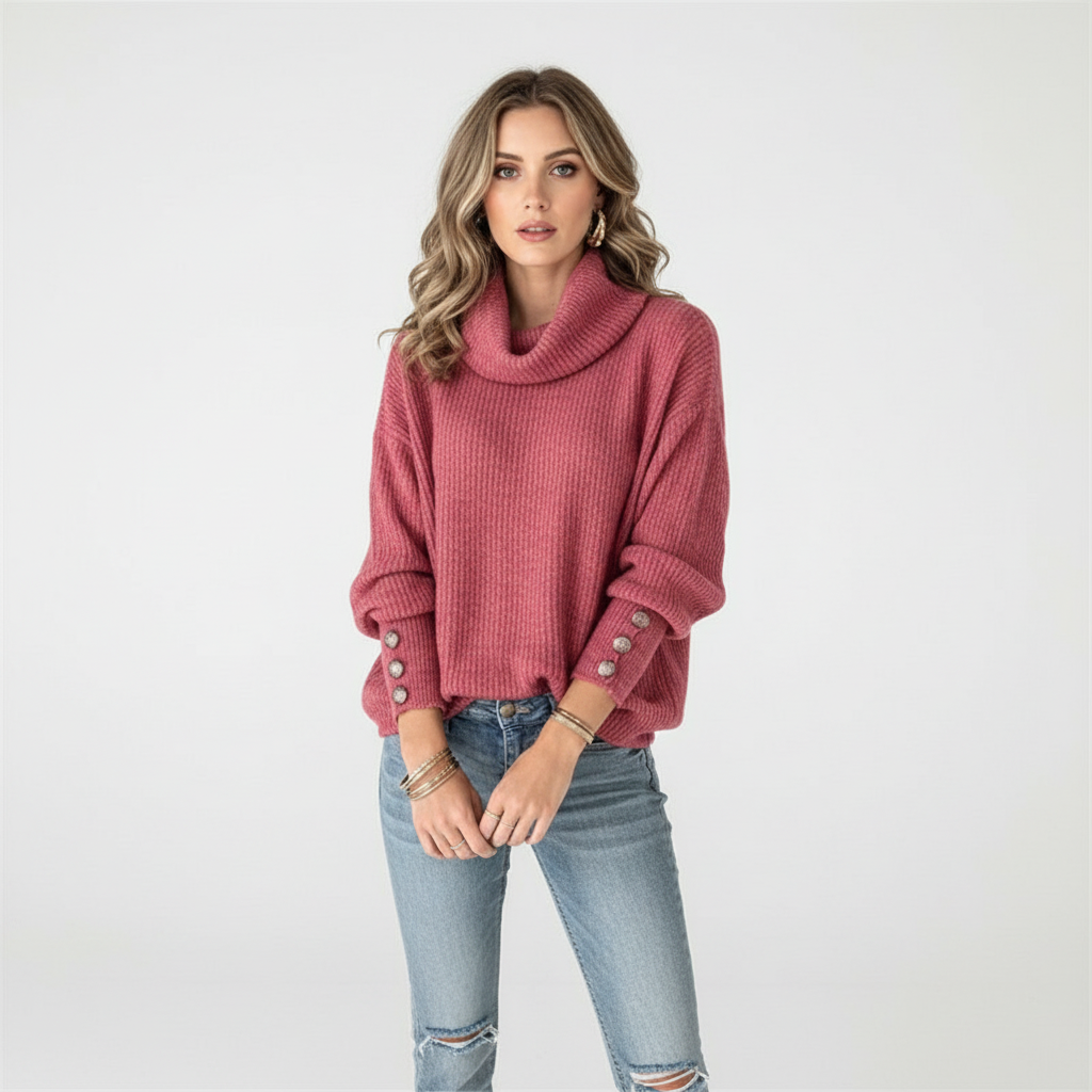 Lange Ärmel Damenpullover - Karin