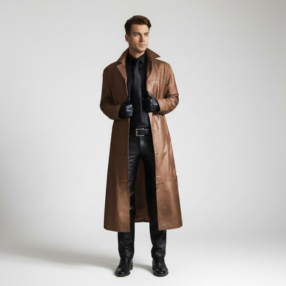 Lange Lederjacke - Anton