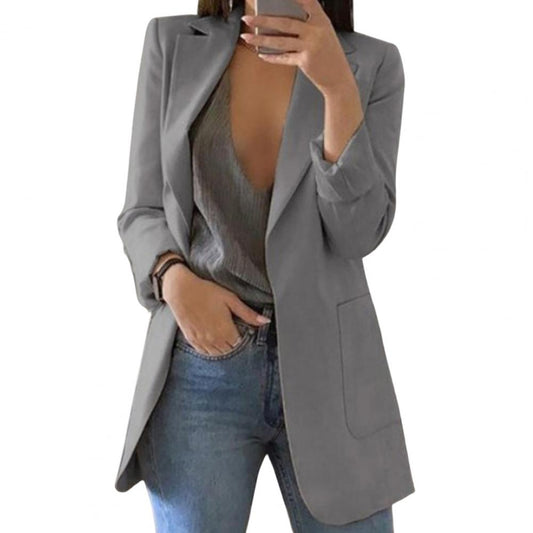 Herbstlicher Damenblazer – Marita in Kürbisorange